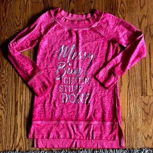 ‘Messy Bun’ long sweater